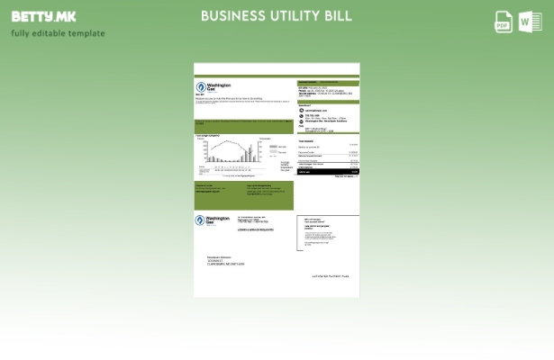 Сметката за деловна комунални услуги на САД Вашингтон гас (WGL).
